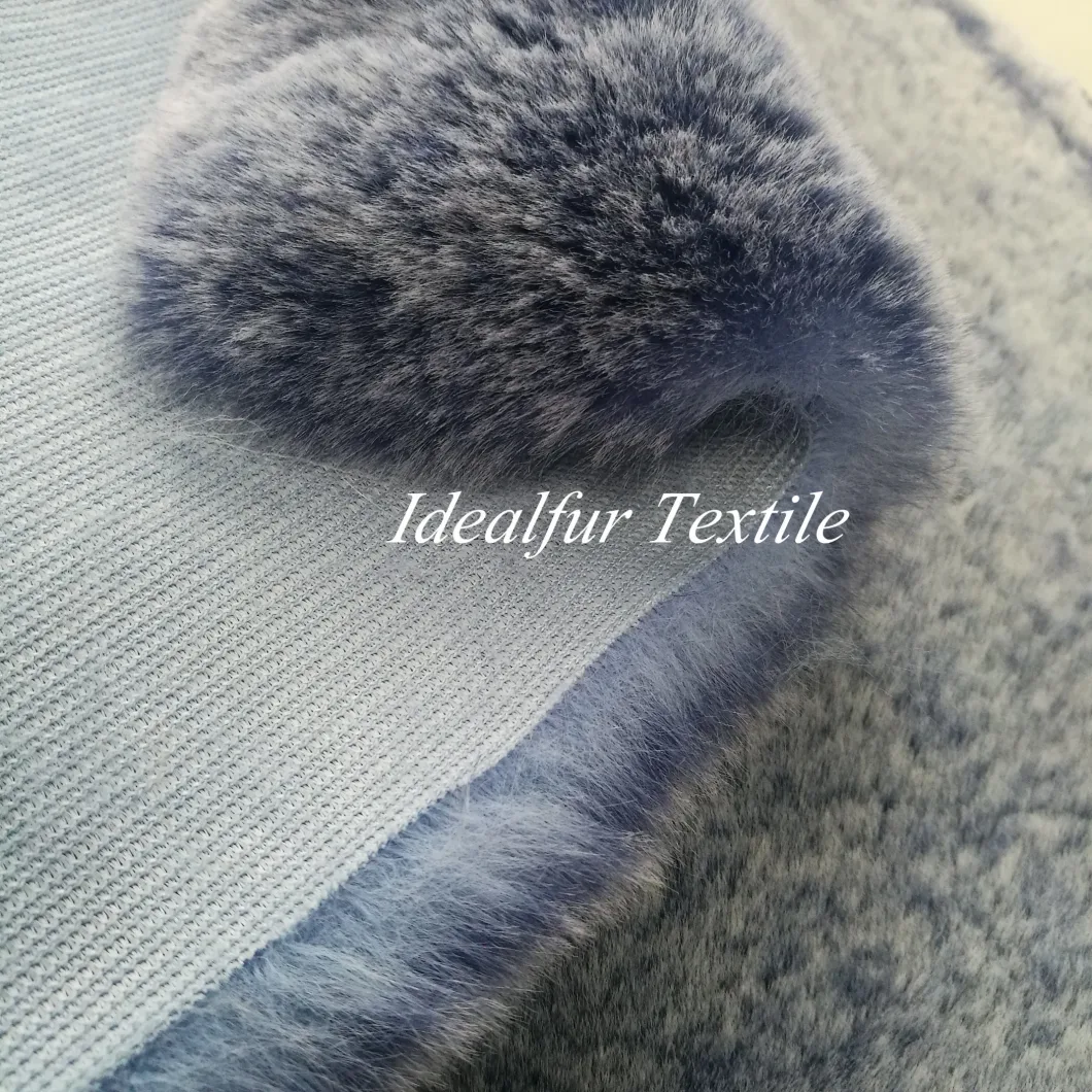 White Tip Soft Rabbit Faux Fur Fabric