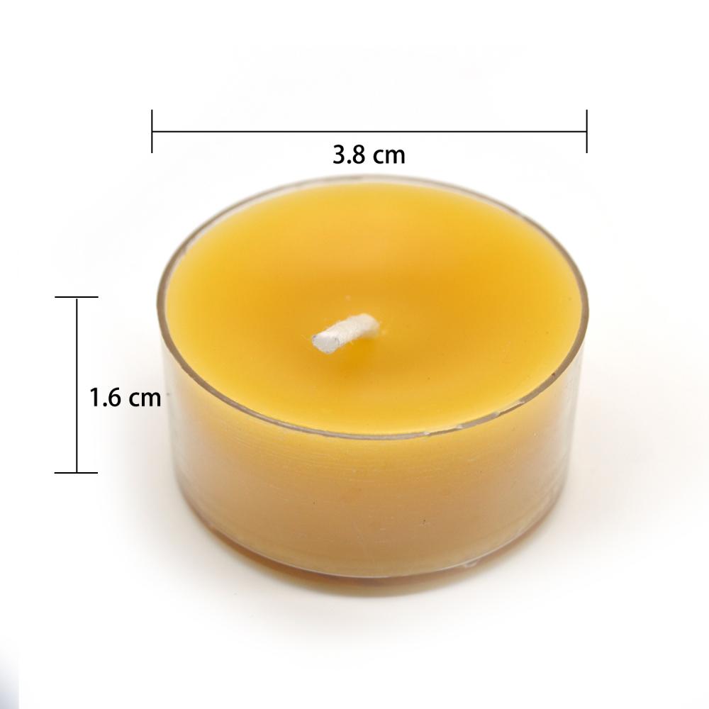 Customizable 100 % Organic Beeswax Tea Light Candles