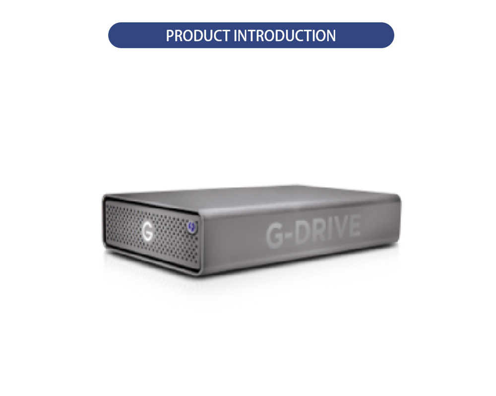 Unidade de disco rígido externa com gabinete de alumínio G‑DRIVE x G‑DRIVE Aluminum Enclosure External Hard Disk Drive x
