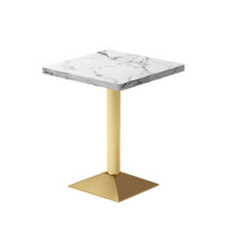 Hotel Banquet Dining Room Tables with Marble Look HPL Laminated Tops for Restaurants