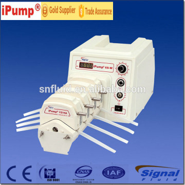 speed-Variable peristaltic pump flow, time three function pump