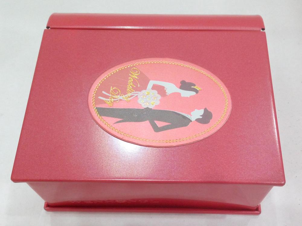 Red Wedding Tin Box