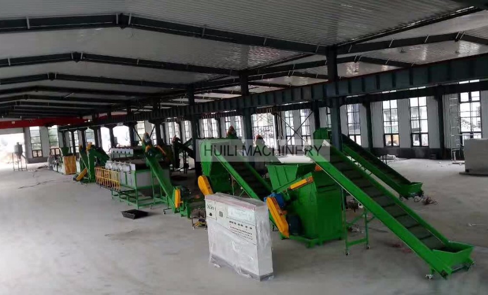 PET material bottle recycling crushing and washing machine line