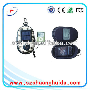 Solar speaker bag for smartphone