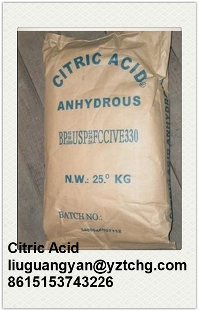 CAS NO.77-92-9 Citric acid anhydrous (food grade)