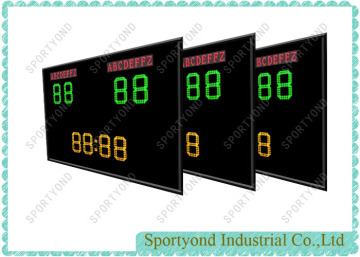 Football Rugby Soccer Electronic Scoreboard with wireless scorecards