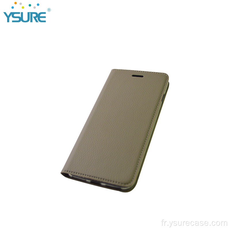 Ysure dames authentine en cuir flip mobile tiphone couvercle