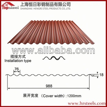 High quality and Best price roofing sheets/red color steel roof tile