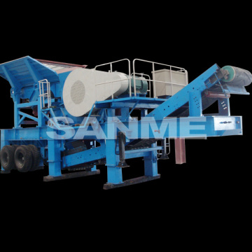 construction waste crushing plant machinery