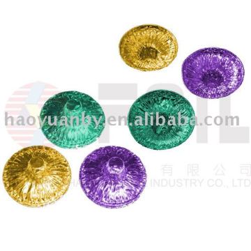 candle holder material is aluminium foil have lots colors