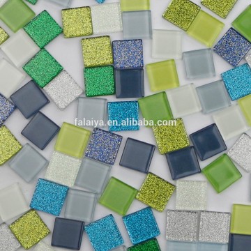 Foshan Mosaic Factory 20x20mm Glitter Glass Mosaic Chips with Competitive Price