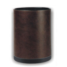 JF5321 Metal Waste Bin Leather Cover(high quality)