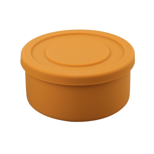 Cylindrical Silicone Baby Lunch Box for Outdoor Usage