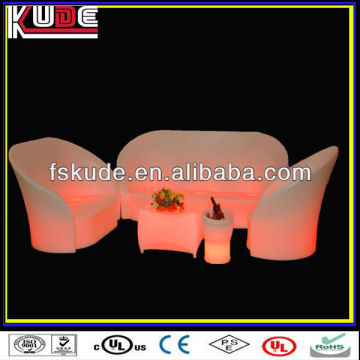 LED colorful inflatable plastic sofa outdoor plastic comfortable sofa