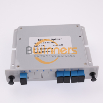 Insertion Module 1×4 SC/UPC Optic Fiber Splitter