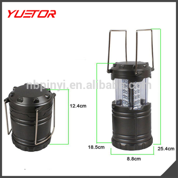 Black Collapsible Portable Outdoor 30 LED Camping Lantern Flashlights