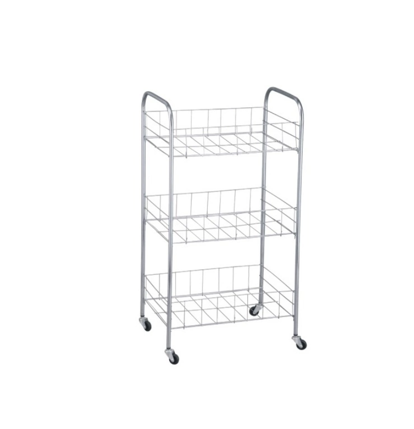 Storage trolley for kitchen coated