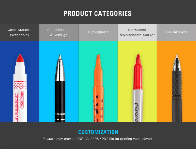 Multi-Function Cute Creative Double-Line Marked Stereo Color Maker Pen Escolar Papelaria