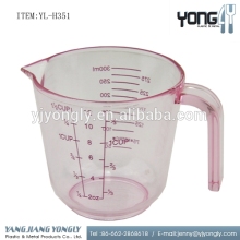 standard American & Metric measurable plastic measuring glass measuring cup