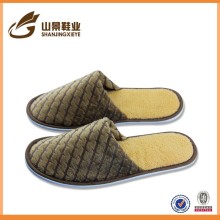 famous unisex printed fabric slipper indoor custom slippers