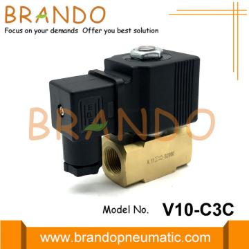 2-الطريق G3 / 8 &#39;&#39; VMI نوع V10-C3C المحبب الملف اللولبي صمام