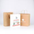 Luxury Custom Colorful Handle Kraft Paper Shopping Bag