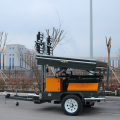 Mobile led solar light tower for mining constructions