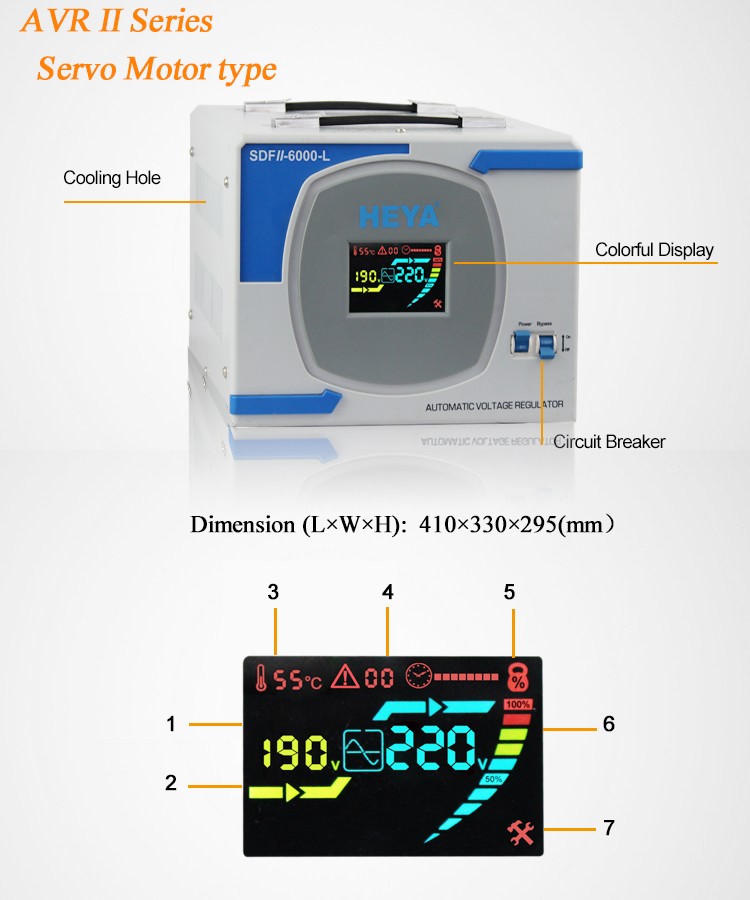 Servo Motor Type 10KW 10000 watts avr automatic voltage regulator