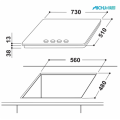 InDesit 5 Burner Gas Hob Hob UK