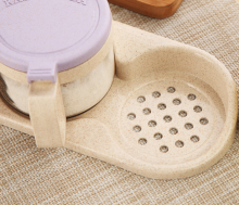 Condiment Holder Salt Condiment Container Set of 4