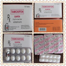 Tabletas antineoplásicas de tamoxifeno