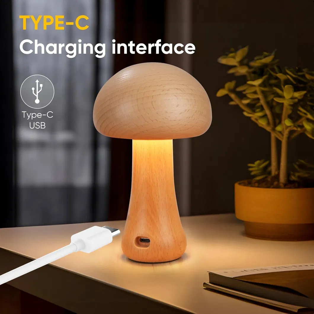 Stylish Wireless Bedside Touch Lamp with Rechargeable Battery