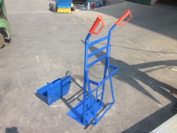 Foldable metal hand trolley