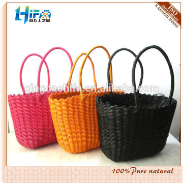Handcrafts Solid Plastic Woven Bag from Shandong,China