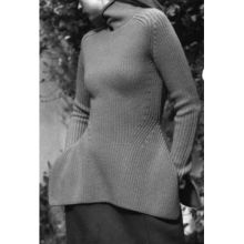 High Collar Ladies Knit Pullover