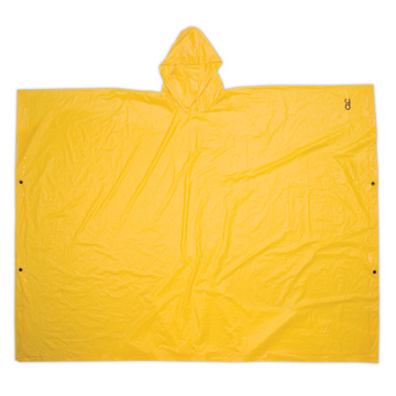 Poncho de pluie adulte en PVC réutilisable avec bouton