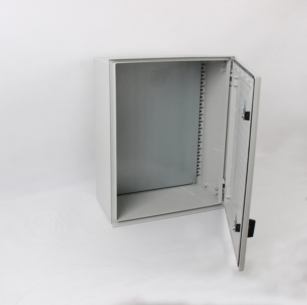 SAIP/SAIPWELL Direct Selling IP66 Electrical Waterproof Enclosure/Fiber Glass Box with Steel Mounting Plate