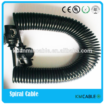 Direce selling 7 pin trailer plug adapter trailer plug with spring cable                        
                                                Quality Choice