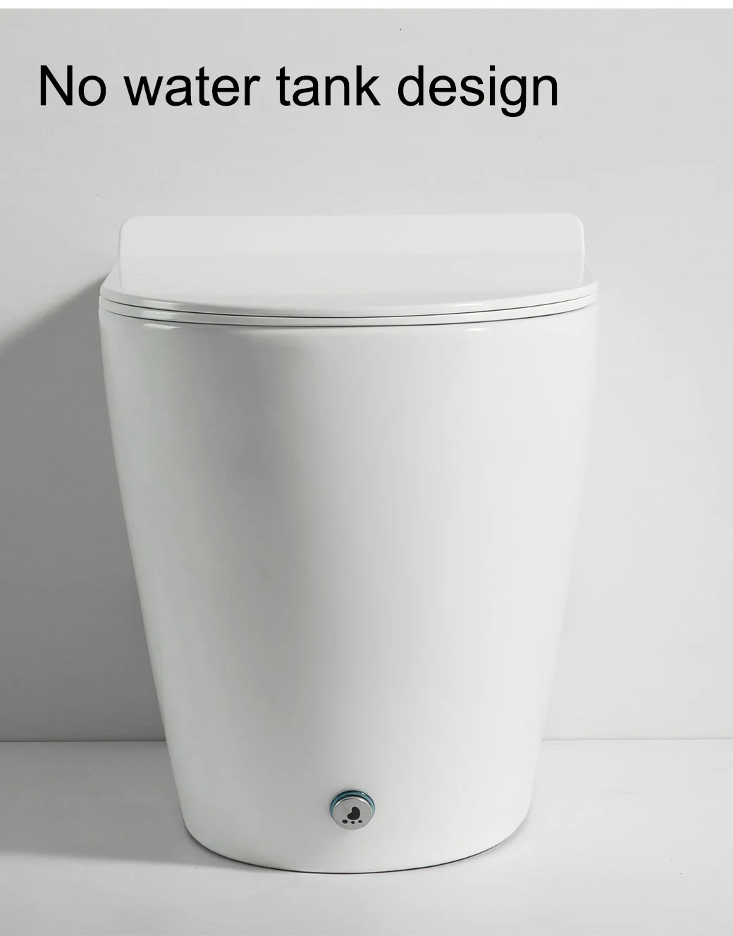 Modern Floor Mounted Ceramic Pulse Solenoid Toilet Without Water Tank