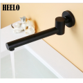 Accesorios de baño Caño giratorio de pared de agua de baño cromado de latón redondo