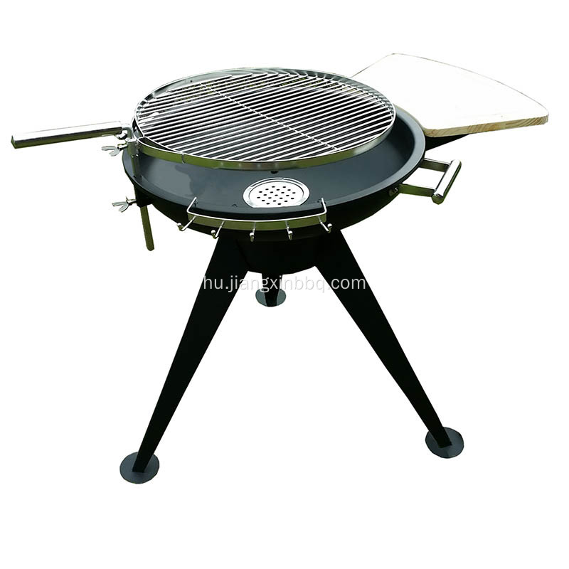 Hatalmas, állítható magasságú faszén BBQ Grill