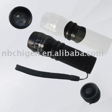 Zoomable LED Aluminum Torch with Projection