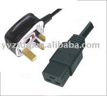 UK fused Plug to C19 connector