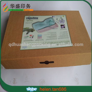 Custom cardboard corrugated packaging Boxes for bedclothes