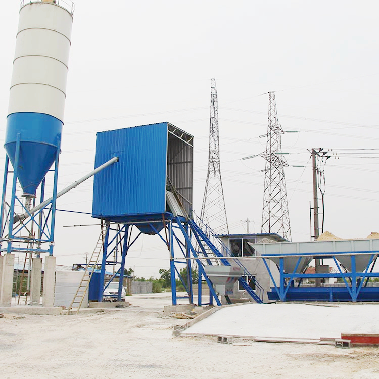 HZS25 stationary ready - mixed concrete batching plant