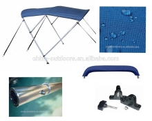 3Bow Bimini Top with 4 straps Blue color boat bimini top cover Bimini