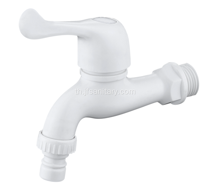 เครื่องซักผ้าพลาสติก ABS Faucet สีขาวเสร็จสิ้น