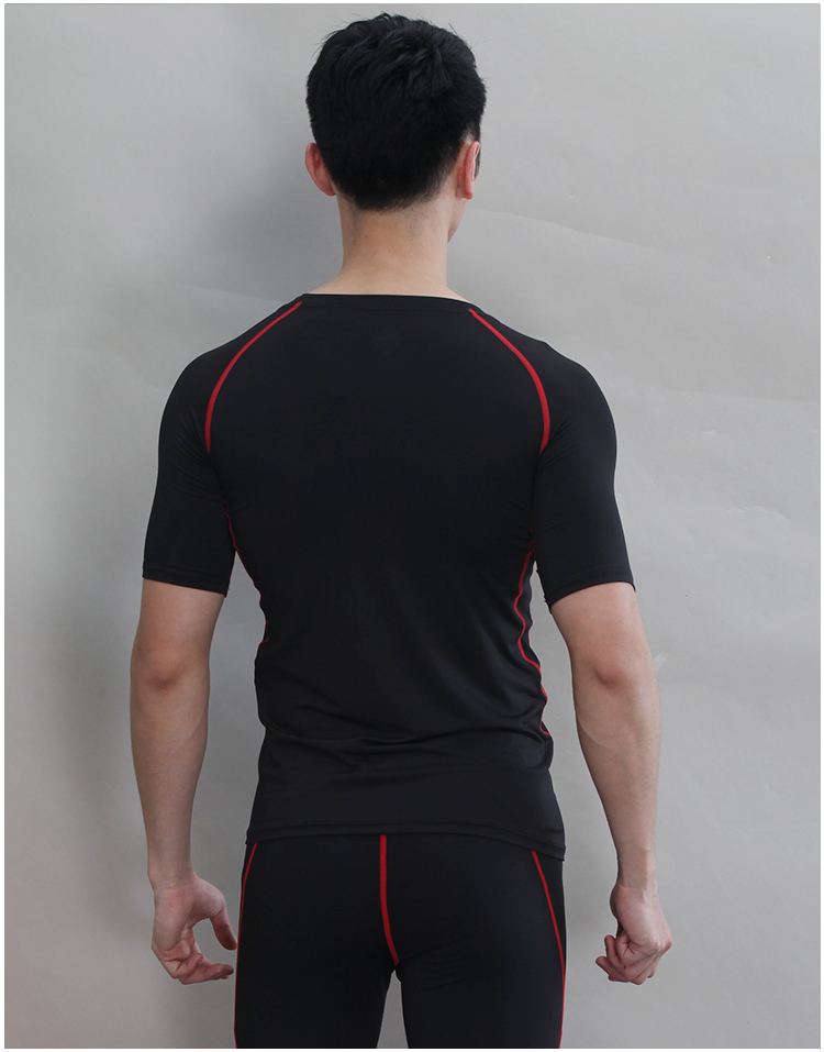 new style running tights fit man short sleevesport t-shirts