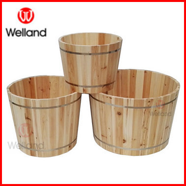 Wooden Planter Boxes Natural Cedar Wood Flower Planting Barrel