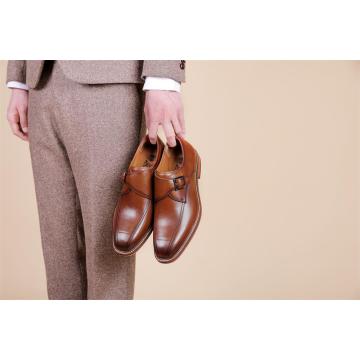 Vestido de negócios sapato de fivela masculina